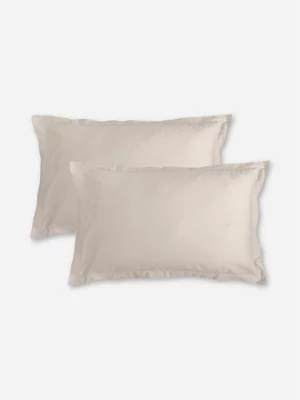 Volpes Egyptian Cotton 300tc Oxford Natural Pillowcase Pair
