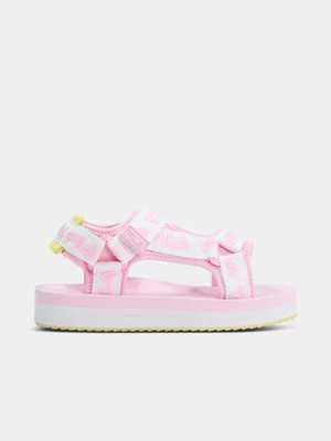 Kids FILA Pink Electra Sandals