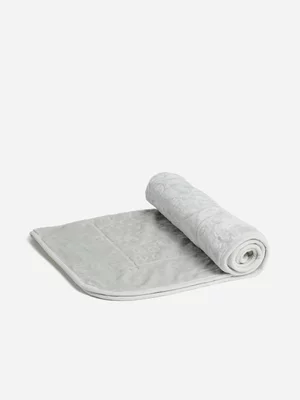 Jet Baby Grey Embossed Grey Mink Medium Grey Blanket