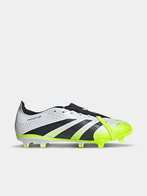 adidas Mens Predator League Fold-Over Tongue FG White/Lumo Boots