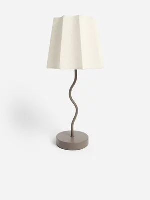 Jet Home Wavy Pillar Chocolate Lamp