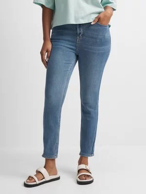 Exact Women's Mid Vintage Wash Skinny Jeans