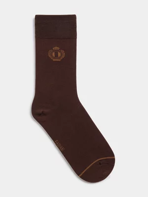 Fabiani Men's Brown Anklet Socks