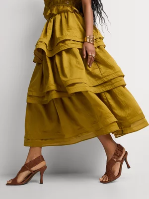 Luella Weave Cross Over Heeled Sandals