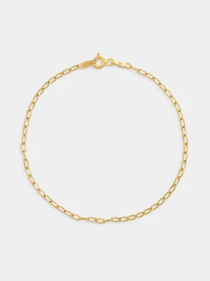 Yellow Gold Vermeil Oval Bracelet