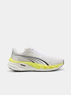 Puma Mens Velocity Nitro 4 White/Yellow Running Shoes 