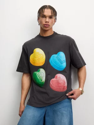 The FIX Men's Grey Sweets Graphic T-Shirt