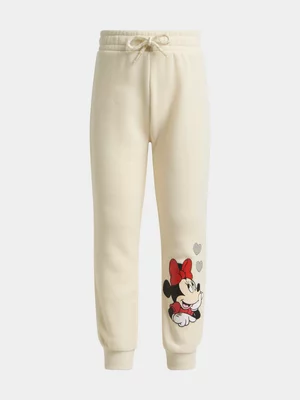 Jet Older Girls Cream Minnie Active Jogger