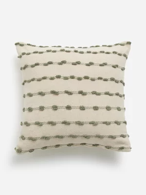 Jet Home Green Tufted Chenille Scatter
