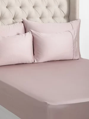 Grace Most Lustrous Gold Seal Certified Egyptian Cotton 400 Thread Count Fitted Sheet Mauve