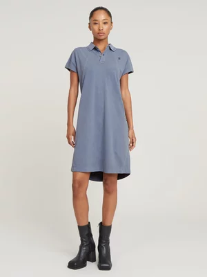 G-Star Women's Seam Detail Grey Polo Dress