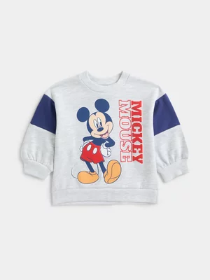 Jet Toddler Boys Mickey Mouse Colourblock Active Top