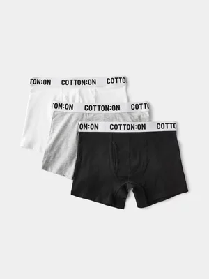 Men's Cotton On Multi 3 Pack Organic Cotton Trunks