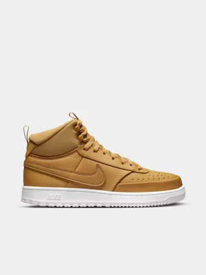 Nike Men's Court Vision Mid Tan Sneaker