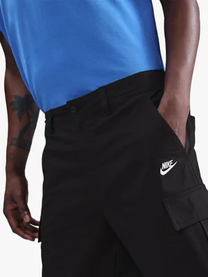 Nike Mens Club Woven Black Cargo Shorts