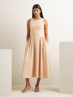 Women's Iconography Cutline Fit & Flare Dress