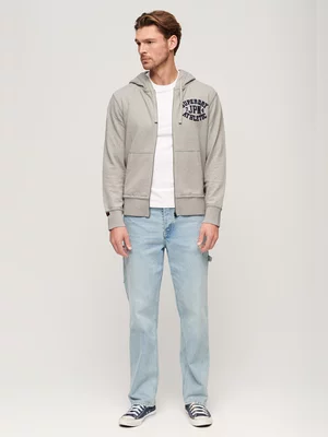 Men's Superdry Grey Zip Hoody