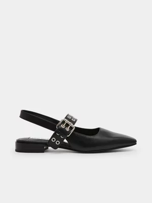 Women's Steve Madden Black BELIEVER Flats