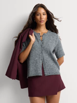 Front Wrap Detail Mini Skirt