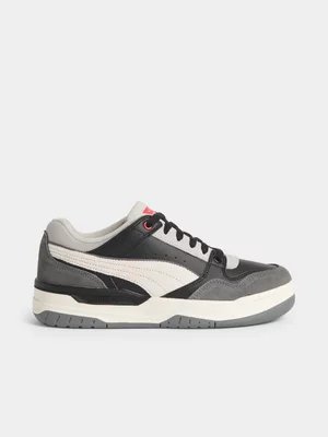 Puma Men's Rebound Retro Black/Grey Sneaker