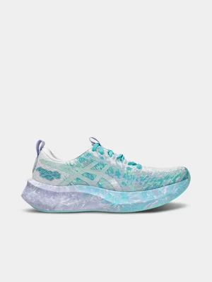 ASICS Womens Noosa Tri 16 White/Illuminate Mint Running Shoes 