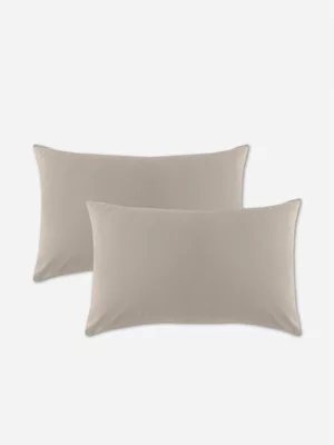 Volpes Egyptian Cotton 300TC Latte Pillowcase Pair