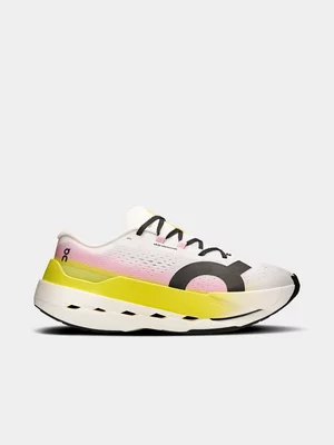 On Womens Cloudboom Max Lime/Raspberry Running Shoes 