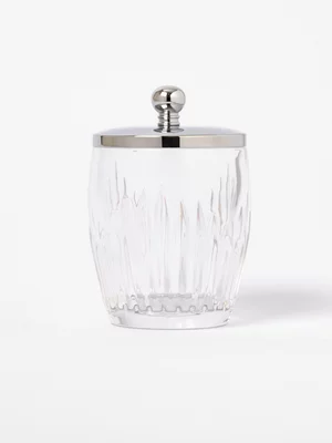 Clear Lined Glass Container
