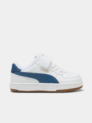Toddlers Puma Caven 2.0 AC+ White/Blue Sneaker