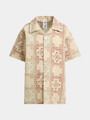 Jet Younger Boys Multicolour Textured Shirt