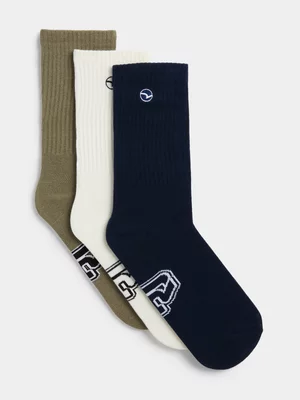 Relay Jeans  Men's Cotton Blend Multi-Colour Socks