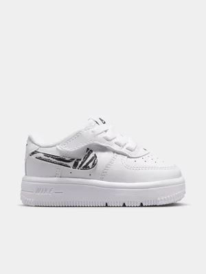 Nike Toddlers Air Force 1 Low Print White/Black Sneaker