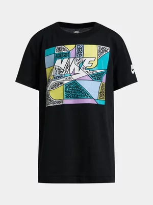 Nike Unisex Kids Futura Block Black T-Shirt