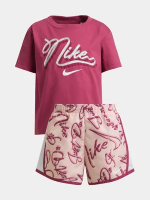 Nike Girls Pink Set