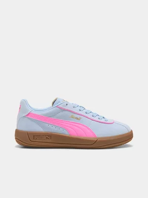 Puma Womens Club Klassika Pink/Gold Sneakers 