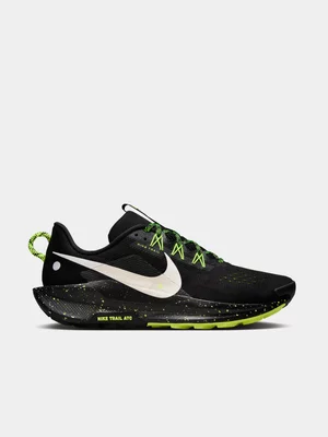 Nike Mens Pegasus Trail 5 Black/Green Trail Running Shoes 