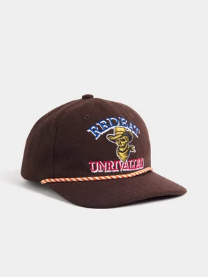 Redbat Unisex Chocolate Applique Brown Cap