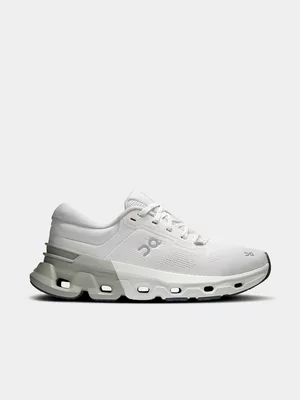 On Womens Cloudflyer 5 Ivory/Tin Running Shoes 