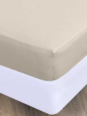 Volpes Polycotton 144TC Nude Fitted Sheet