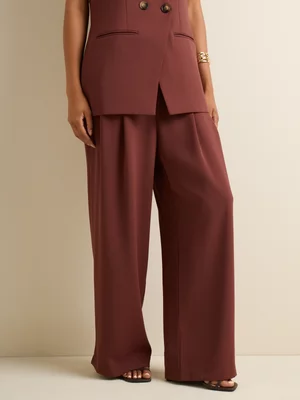 Women's Iconography Pleat-Front Pants Cocoa