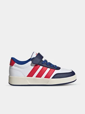 adidas Junior Pre-School Breaket 3.0 White/Red/Blue Sneakers