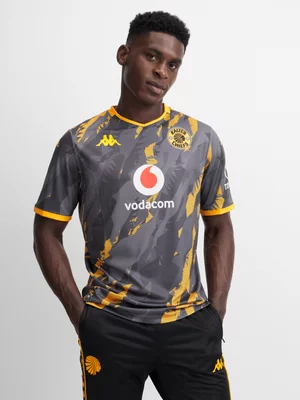 Kappa Mens Kaizer Chiefs Away 25/26 Grey Stadium Jersey