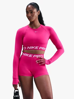 Nike Pro Womens Dri-Fit Fuschia Cropped Top