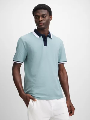 Jet Men's Blue Tipped Polo Golfer