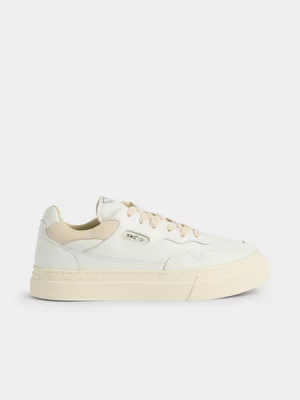 Stepney Workers Club Men's Pearl Leather White/Putty Sneaker