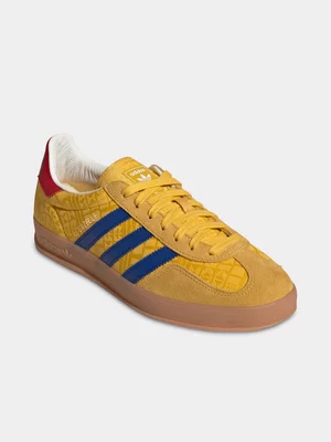 adidas Originals Men's Gazelle Indoor Yellow Sneaker