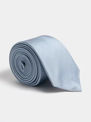 Markham Men's Plain Steel Blue Tie 