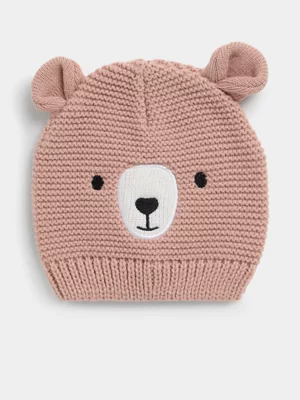 Jet Baby Unisex Pink Face Beanie
