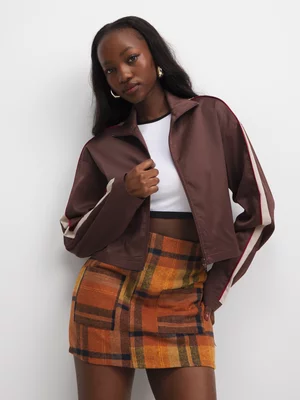 The FIX Women's Brown Co-Ord Top With Contrast Panels