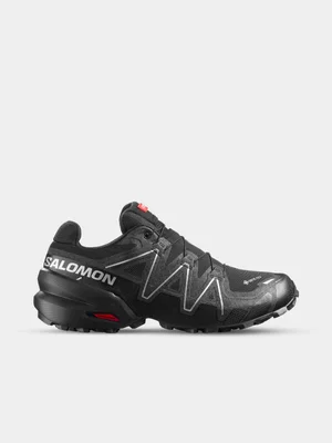 Salomon Mens Speedcross 6 Gore-Tex Black/Grey Trail Running Shoes 
